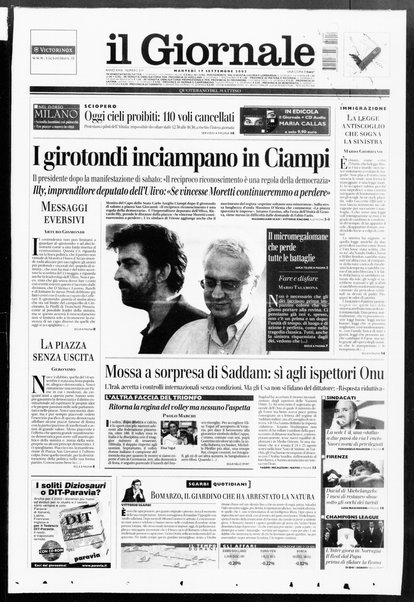 Il giornale : quotidiano del mattino